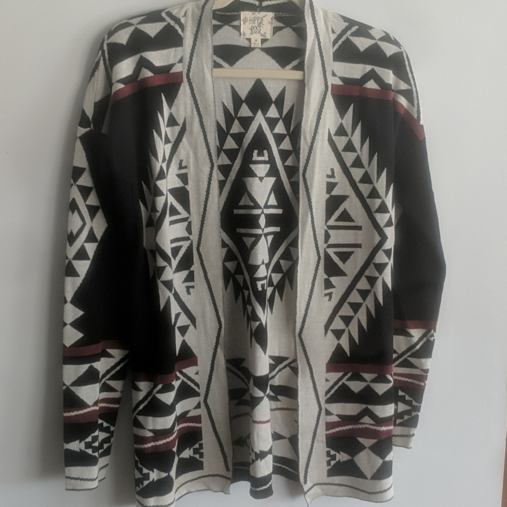 Hippie Rose Printed Cardigan.